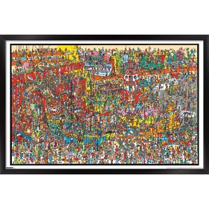 Trends International Where's Waldo? - Toys Toys Toys Framed Wall Poster Prints - 1 of 4