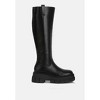 Blume Faux Leather Chunky Platform Knee Length Boots - image 2 of 4