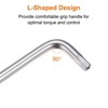 Unique Bargains Chrome Vanadium Steel Long Arm Design L-Shaped Torx Wrench Star Keys - 4 of 4