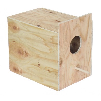 YML Assembled Wooden Nest Box for Outside Mount with Dowel Large