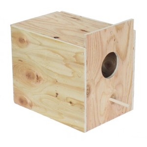 YML Assembled Wooden Nest Box for Outside Mount with Dowel Large - 1 of 1