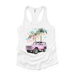 Simply Sage Market Women's Sunset Chaser Jeep Graphic Racerback Tank - 1 of 3