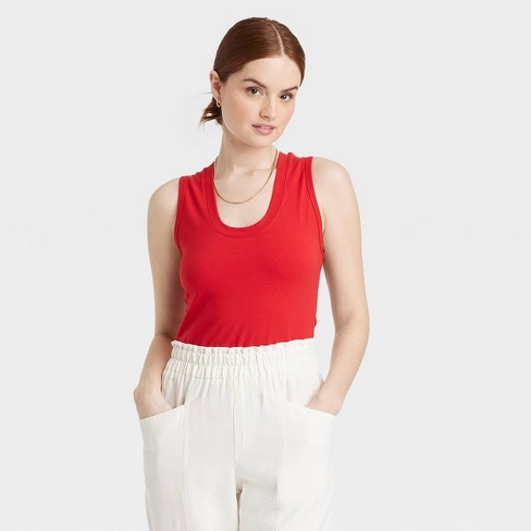 Women's Ribbed T-shirt Bodysuit - A New Day™ : Target