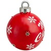 Northlight 15" LED Lighted Red Merry Christmas Ball Ornament Decoration - 3 of 4