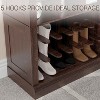Shoe Storage Cabinet, 10 Tier Tall Shoe Rack Organizer, Holds Up to 30 Pairs of Shoes - 4 of 4