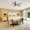Airsurfer 52" Matte Black Ceiling Fan with Dual-Tone Wooden Blades, Light Included, 5-Blade, Remote Included - 3 of 4
