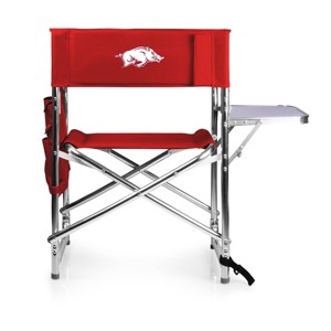 NCAA Arkansas Razorbacks Portable Camp Chair with Side Table - 1 of 4