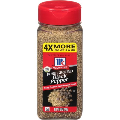 McCormick Pure Ground Black Pepper - 6oz