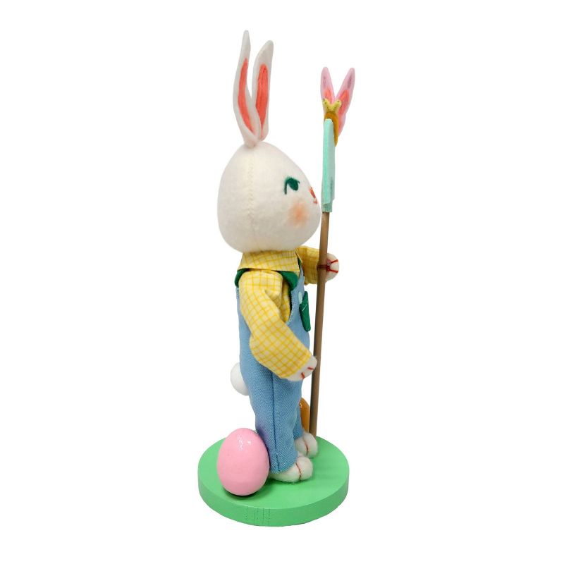 Small Soft Figurine Easter Bunny Farmer Holding Shovel - Spritz&#8482;, 2 of 9