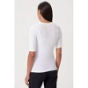 Women's Ribbed Elbow Sleeve Top - GOLDIE - 3 of 4