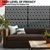 Outdoor Metal Privacy Screen, 72" H x 47" W Outdoor Privacy Screens and 3-Panels, Decorative Fence Panel for Decorative Garden,Patio, Backyard,Balcony - 3 of 4
