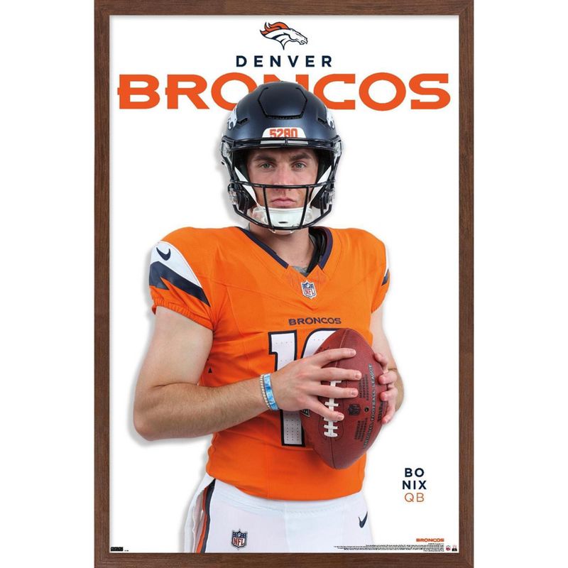 Trends International NFL Denver Broncos - Bo Nix Feature Series 24 Framed Wall Poster Prints, 1 of 7