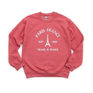 Simply Sage Market Women's Graphic Sweatshirt Embroidered Paris France - 1 of 2