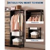 16 Drawers Dresser for Bedroom, Clothes Storage Organizer with Hanging Rack, 51" Tall Chest of Drawers with Fabric Bins, Large Closet Dresser - 4 of 4