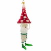 Morawski 9.5 Inch Mushroom Man Mushroom Microbeads Beard Tree Ornaments - 4 of 4