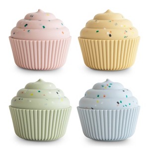 Mushie Silicone Cupcake Bath Toys - 1 of 4