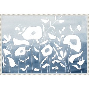 Amanti Art Blue And White Floral Garden by Krinlox Framed Canvas Wall Art - 1 of 4