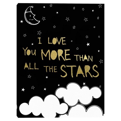 18 X 24 Love You More Than Stars By Nikki Chu Canvas Art Print Masterpiece Art Gallery Target