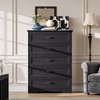 5/6 Drawers Dresser for Bedroom,Chest of Drawers,Farmhouse Modern Wooden Dresser,Storage Organizer Dresser for Bedroom,Living Room,Kids Room - 2 of 4