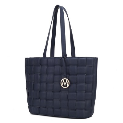MKF Collection Rowan Woven Vegan Leather Women’s Tote Bag by Mia K