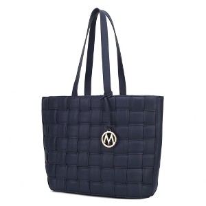 MKF Collection Rowan Woven Vegan Leather Women’s Tote Bag by Mia K - 1 of 4