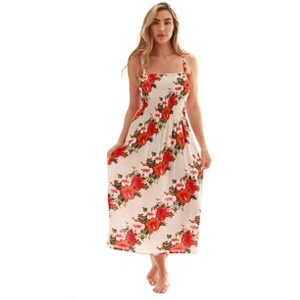 Just Love Floral Print Tube Sundress - Swimwear Cover Up Summer Dress for Women - 1 of 3