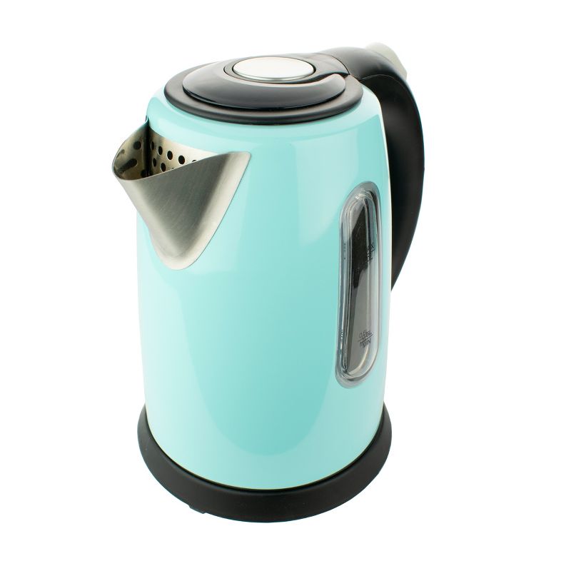 Brentwood 1 Liter Stainless Steel Cordless Electric Kettle in Blue, 1 of 8