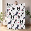 SEVOBAL Baby Blankets Adorable Fleece Dog Blanket Flannel Throw for Couch Soft Fuzzy Cozy Blanket Christmas Decorations Gifts, White, 30"*40"*0.25" - 2 of 4