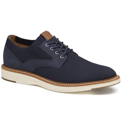 Johnston & Murphy Men's Upton Knit Plain Toe Lace Up Dress Casual Shoe