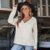 Women's Beige Colorful Dots Long Sleeve Knit Top - Cupshe - 2 of 4