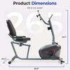 Sunny Health & Fitness Smart Magnetic Recumbent Exercise Bike with Hand Cycle - Gray - 4 of 4