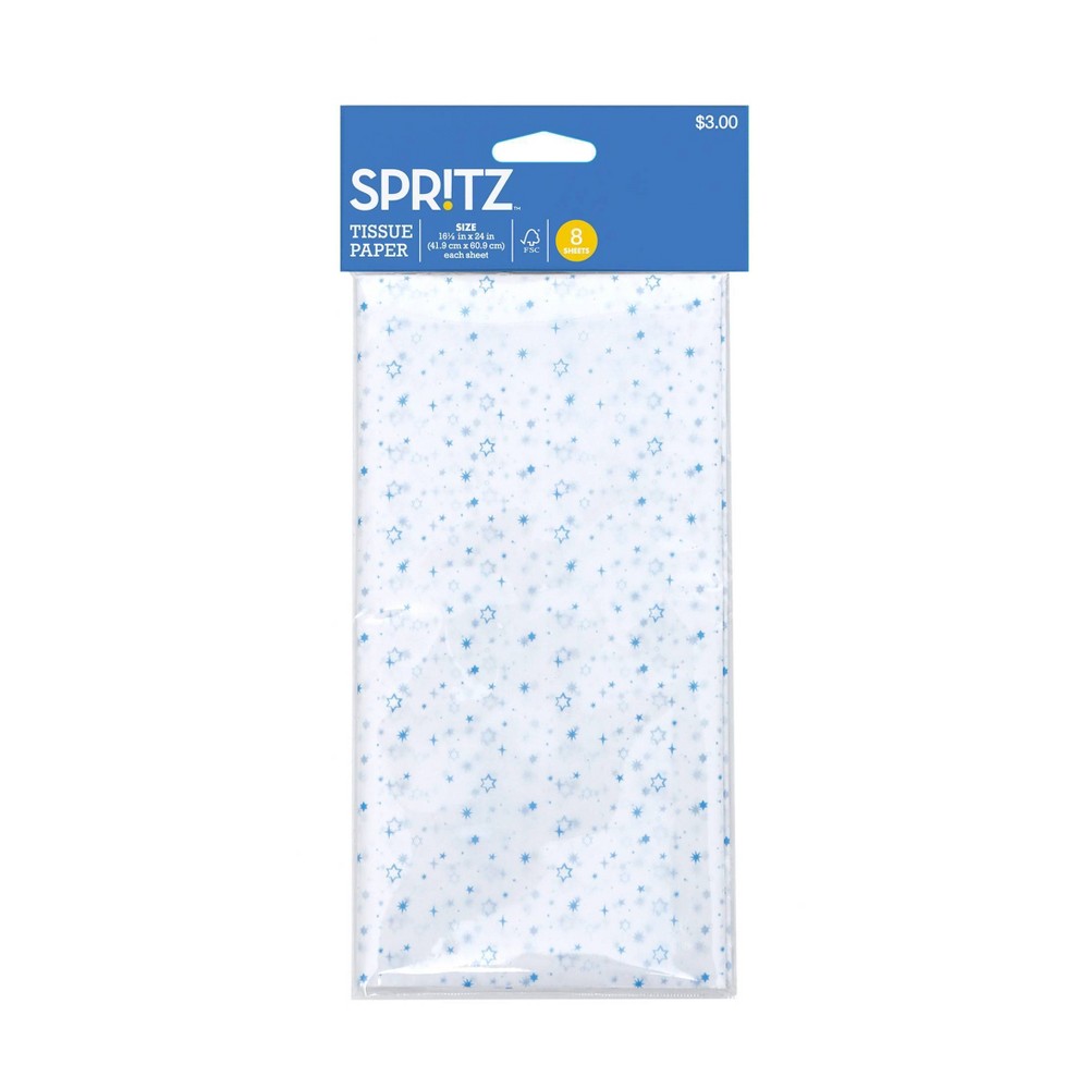 8ct Hanukkah Tissue Paper - Spritz