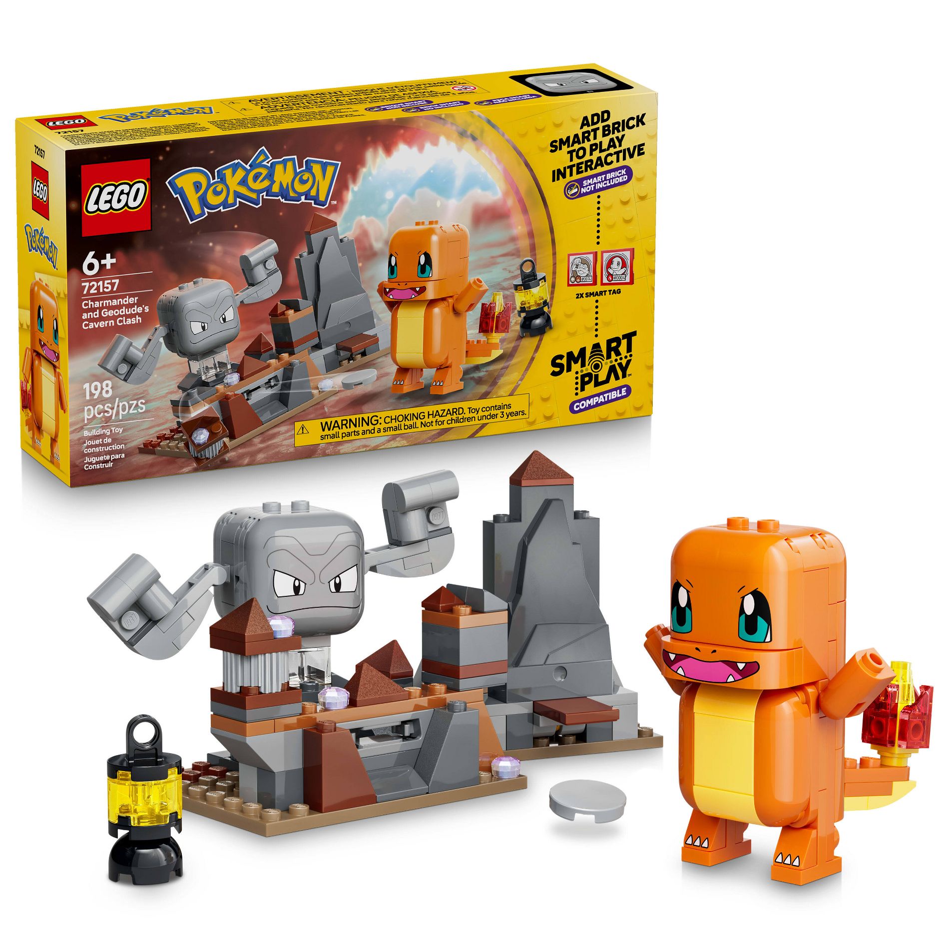 LEGO Pokémon SMART Play: Charmander and Geodude's Cavern Clash 72157