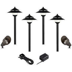 John Timberland LED Pagoda and Spot Light Landscape Kit - 1 of 4