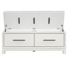 Whisen Modern Shoe Bench with Removable Cushion, Entryway Bench with Hidden Storage - 2 of 4