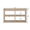 Console Table With 3-Tier Open Storage Spaces, Narrow Sofa Table For Living Room,Console Table Wood-Cuddlewood - 4 of 4