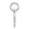 Black Bow Jewelry 14k White Gold, Isabelle Collection, Mini Letter P Initial Charm - 2 of 4