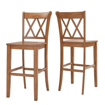 Set of 2 29" South Hill Double X Back Barstools - Inspire Q
