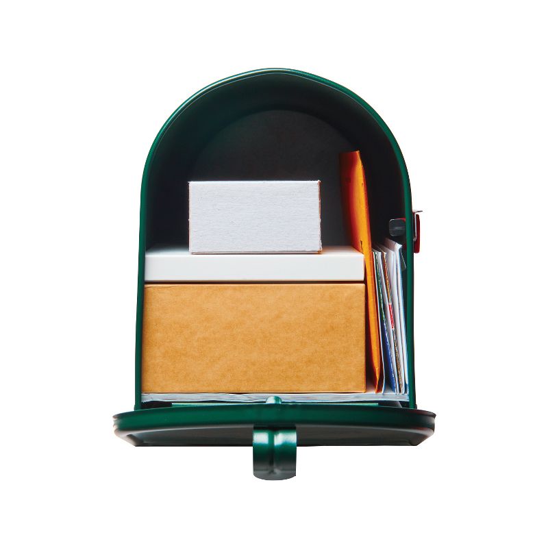 Architectural Mailboxes Elite Large Post Mount Mailbox Green, 2 of 3