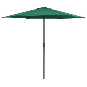 vidaXL Outdoor Parasol with Aluminum Pole 106.3 in.x96.9 in. Green - 1 of 4