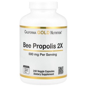 Bee Propolis 2X Potency, Concentrated Extract 500 mg, Equivalent to 1000 mg of Natural Propolis, Support Immune Health & Vitality*, 240 Veggie - 1 of 4