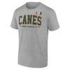NCAA Miami Hurricanes Men's Gray Bi-Blend T-Shirt - 2 of 3
