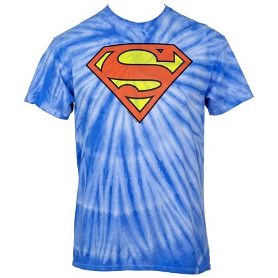 Adult Superman Symbol Tie-Dye T-Shirt