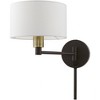 Livex Lighting 1 - Light Wall Light in  Bronze/Antique Brass - 3 of 4