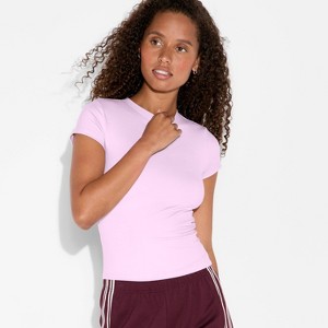 Women's Short Sleeve Crewneck ButterBliss T-Shirt - Wild Fable™ - 1 of 4