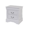 NicBex Nightstand with 2 Drawers,Modern Side Table with Storage Space and Wood Frame,Bedside Table for Bedroom,Living Room - 4 of 4