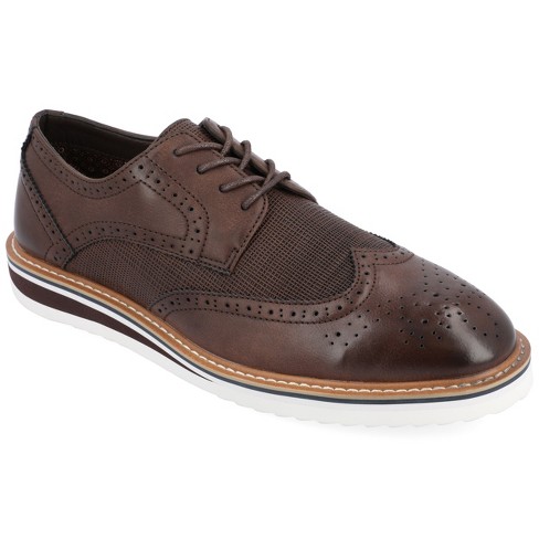 Vance Co. Medium And Wide Width Mens Warrick Tru Comfort Foam Wingtip ...