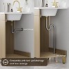 Phiestina 24" Oak Bathroom Vanity, Fully Pre-Assembled with Ceramic Sink, 2 Soft Close Doors, Modern Storage Cabinet, Faucet Not Included - 3 of 4