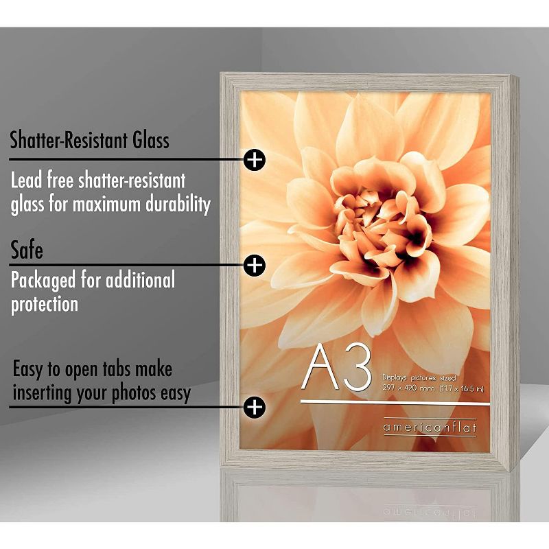 Americanflat Poster Frame with plexiglass - Available in a variety of sizes and styles, 4 of 5