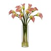 HomeStock Mini Calla Lily Silk Flower Arrangement - 4 of 4